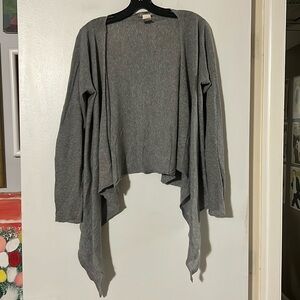 Jigsaw gray open flowy cardigan